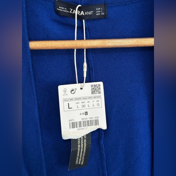 ✨NWT✨ Zara: Women’s Open Front Cardigan- Size Large - Picture 10 of 12